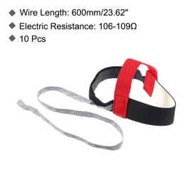 sourcing map 10pcs ESD Anti Static Foot Heel Straps Anti Static Wrist Strap Band Adjustable for Grounding Removing Static, Red Belt
