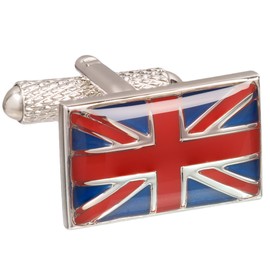 Union Jack British Flag Cufflinks for Men Presented in Onyx Art London Cufflink Box