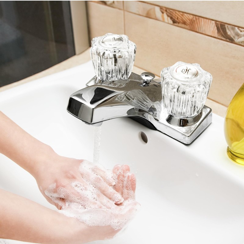 Bathroom Faucet Knobs Replacement, Bathtub Faucet Handles 1 Pair Hot