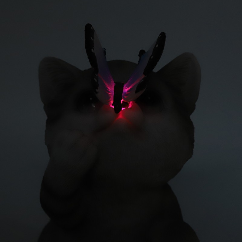 Solar Cat Yard Decor Decorative Light Cat Garden Sculpture Exquisite