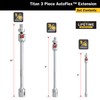 Titan 85154 3-Piece Auto Flex Universal Joint Extension Adapter Set