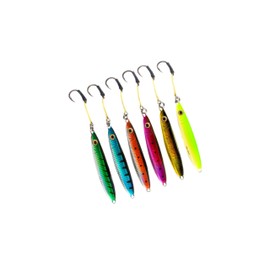 Palomar Fishing Flat Side 220g Ocean Jig Fast Vertical Deep Drop Lure | MUSTAD Hook-Owner Ring | Kevlar Assist Cord | 6-Pack | Next-Gen Graphene Paint | US Owned