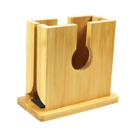 YQWIN Bagel Slicer Holder Bagel Cutter Wood Bagel Slicer Holder for Small & Large Bagels Buns, English Muffins, Anti-Slip Bread Cutter, Cutting Groove, 5.9 x 5.3 x 3 in
