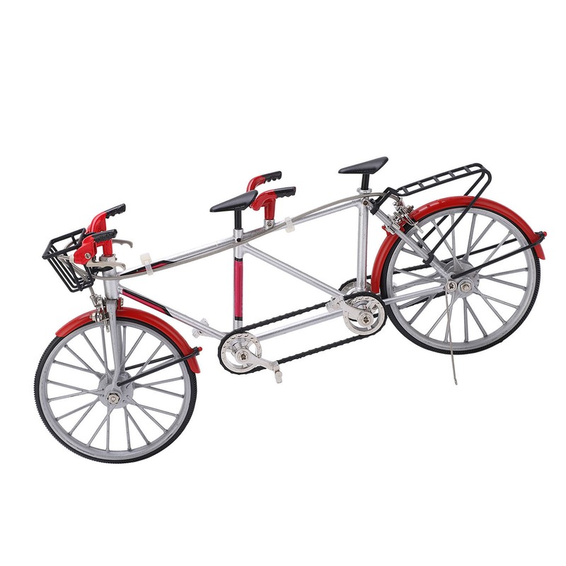 Tandem Mini Bicycle Model High Simulation Exquisite Details Alloy Bike