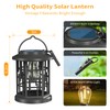 Woenergy Solar Lanterns Outdoor Waterproof, Upgraded Bright Hanging Solar Lights