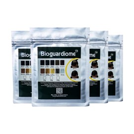 Bioguardiome Hair Building Fiber Refill Bag, Powder Based Fibers Natural Hair Thickening Fibre For Thin Hair Men, Women Cover Bald Spot 25gm Pack Of 4 Dark Brown