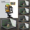 Laser Level 360 self leveling, SAVSEC 3 x 360° Brightness