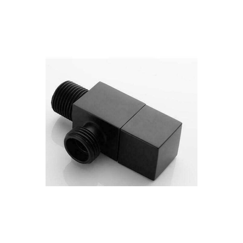 Square Angle Stop Valve Brass Black Finish G1/2"Shut Off Valve