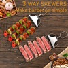 Kabob Skewers for Grilling - 14'' Stainless Steel Skewers for
