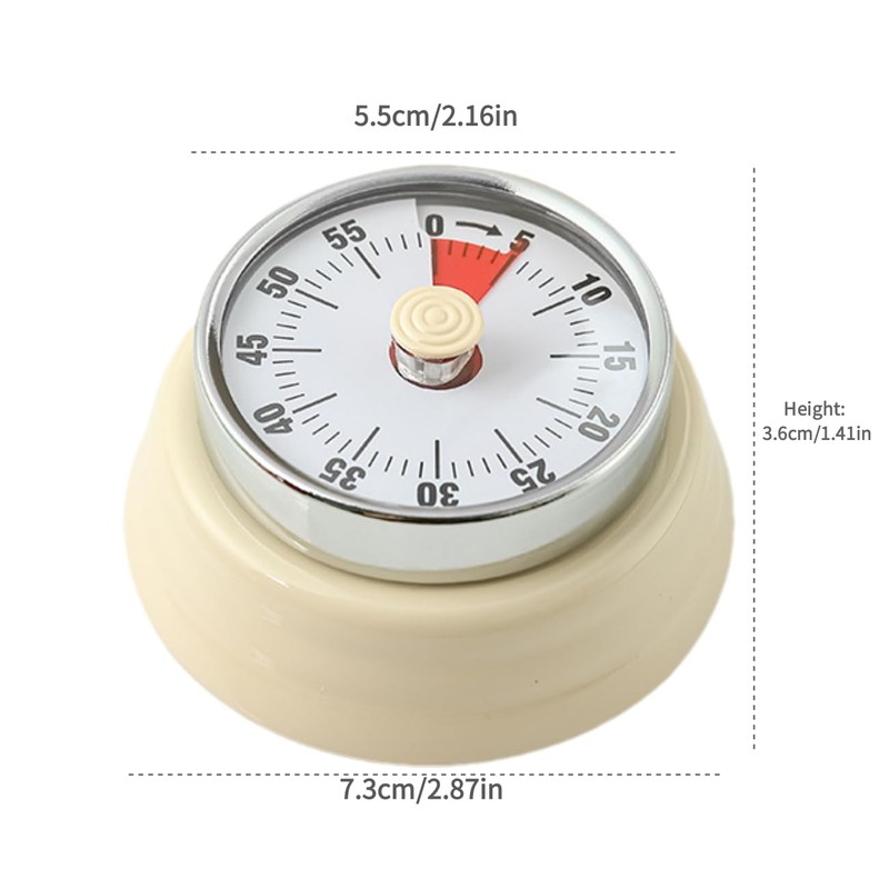 Tissting Mechanical Kitchen Timer, Countdown Timer Visual Timer Management Cooking