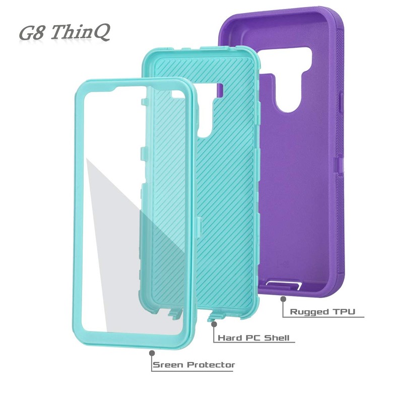 Annymall LG G8 ThinQ Case - Hybrid High Impact Resistant