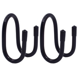 Pmsanzay 2Pack Storage Basket Closet Hanger Hooks, Cotton Rope Basket Organizer Hooks for Closet, Large Closet Hooks for Hanging Purses,Handbags,Belts,Hat,Backpack,Jeans - No Storage Basket