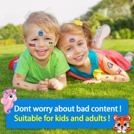 Aresvns Temporary Tattoo for Little Kids 400+ PCS,Party Supplies Gifts for Children,Colorful cute fake tattoos for boys and girls, waterproof,non-toxic and easy to remove.