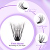 Natural Eyelash Extensions, Set of 4 Styles, 3D-60D+80D+7D and Bottom