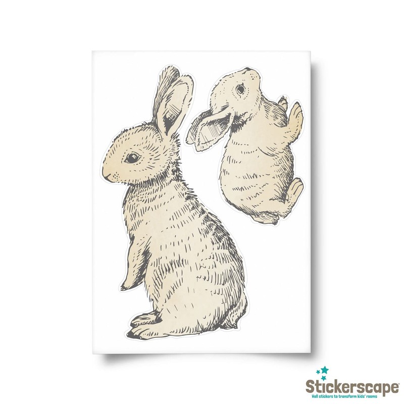 Stickerscape Easter Window Stickers (Bunnies - Option 1) | Easter