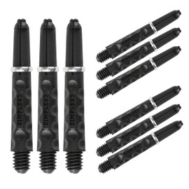 Harrows Darts 3 x Sets of Carbon ST Dart Stems - 9 Dart Shafts in Total - Available in 3 sizes - Tough Carbon Composite - Short Black