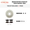 Stirling COATED Disc Brake Rotor Pads Kit For Buick Envision