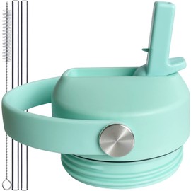 Straw Cap for YETI Rambler Lid Replacement - 12 18 26 36 64 oz, Flexible Handle Straw Lid for Yeti Accessories Top Water Bottle Accessory