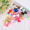 MECCANIXITY 50pcs Bean Paste Pink Bow Ties 1.5"x1" Mini Bowknot