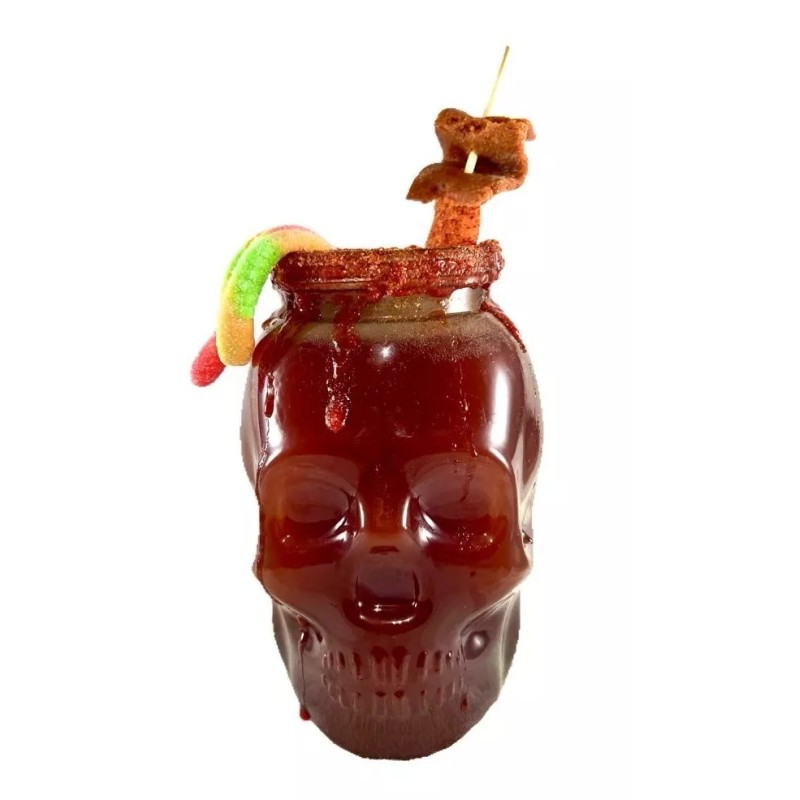 Dulcero Barril Craneo De 1 Litro 25 Pzs