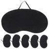 minkissy 6pcs Blackout Sleep Masks with Elastic Strap for Travel