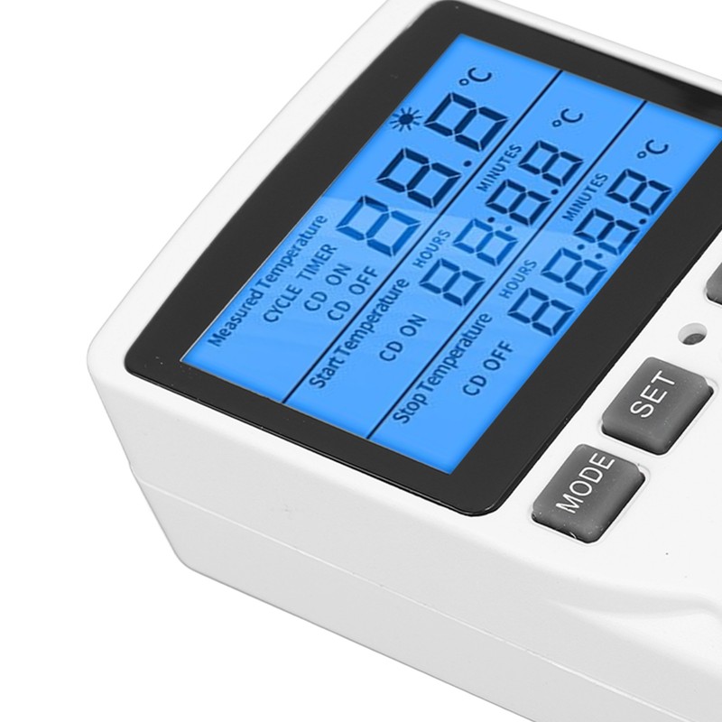 Smart Thermostat Digital Temperature Controller Socket Outlet Timer with Blue