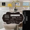 Do Not Flush Rules Sign for Bathroom,2Pack RAMIEYOO Designer Septic