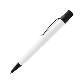 Retro 51, Tornado Twist-Top Rollerball pen, Chaplin White with Black accents, Glows in the Dark (VRR-2127)