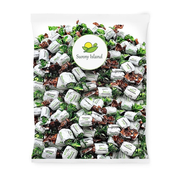 Arcor Chocolate Filled Mints Premium Hard Candy, 2 Pound Bag