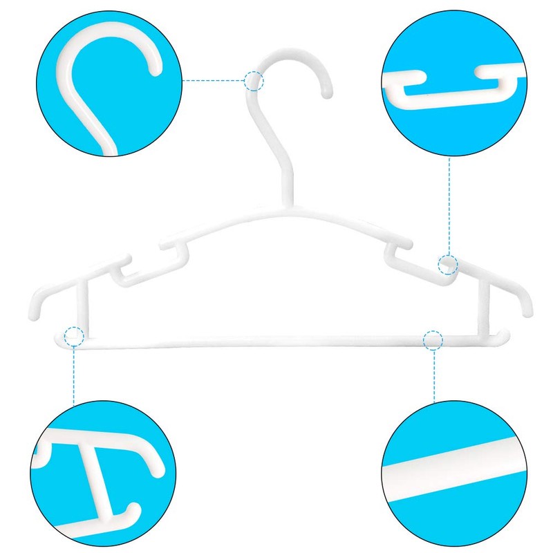 GoodtoU Baby Hangers, 80 Pack Kids Plastic Toddler Baby Clothes