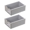 FOMIYES 2pcs Stackable Storage Drawer Box for Desktop Office Home