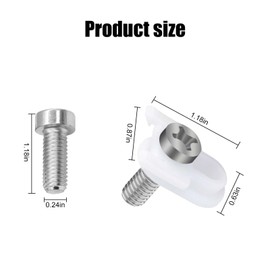 WR01X25070 Refrigerator Door Handle Fastener for GE Fridge Freezer Handle Replacement Parts-Replaces AP7175647 PS16619453 WR01X39781 - White（2Pack）