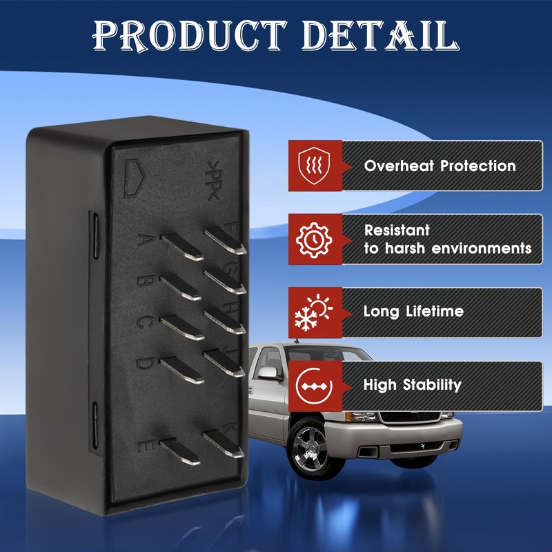 JWEELY LM487 Led Flasher Relay for Warning and Turn Signal