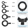 PATIKIL M6x12mm Lifting Shoulder Eye Bolt, 4Pcs 304 Stainless Steel