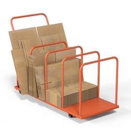 Metal Carton Stand,Rolling Cardboard Box Stand,500Lb Cardboard Box Storage Rack,Heavy Duty Carton Stand for Boxes with Wheels,Cardboard Box Organizer Storage for Commercial Home Supermarket Warehouse