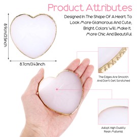 Tyqour Nail Art Palette Nail Polish Palette Resin Nail Palette Nail Mixing Palette Diy Nail Gel Makeup Display Board Pallet for Nail Art