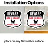 Beware Dog Is Loose Invisible Fence (2 Pack) 18 inch