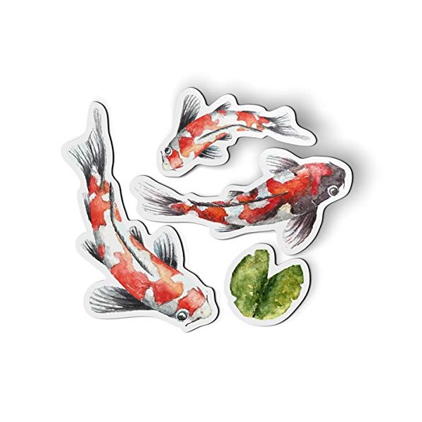 Koi Pond Fish Pretty Set - Magnets for Car Locker