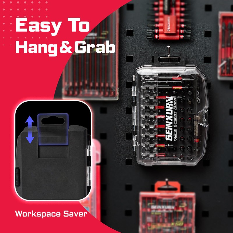 Geinxurn Impact Screwdriver Bits Set, 83Pieces Magnetic Muliti S2 Steel