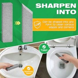 9-Pack Pumice Stone Scouring Stick for Toilet Bowl Cleaning - Heavy Duty Limescale, Hard Water Rings, Rust & Calcium Buildup Remover for Bath, Pool, Tile, Kitchen Sink, Grill, Tub