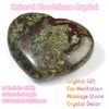 XIANNVXI 45mm 1.8" Bloodstone Crystal Heart Stone Natural Crystal Gemstone