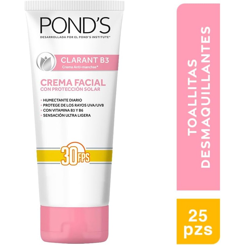 Pond's Crema Facial Clarant B3 con Factor de Protección Solar