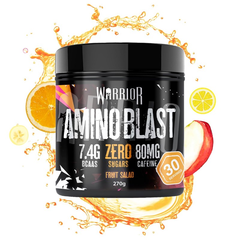 Warrior Amino Blast BCAA Powder 270g – Fruit Salad Flavour,