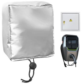 EV Charging Station Weather Protection Cover, Oxford Fabric, 40 x 32 x 20 cm, Wall Mount
