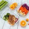 FAWLES 12 Pack Glass Storage Containers with Lids, Leak-Proof Meal