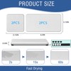 4PCS Water Absorbing Stone Tray, Quick Drying Diatomite Stone Sink