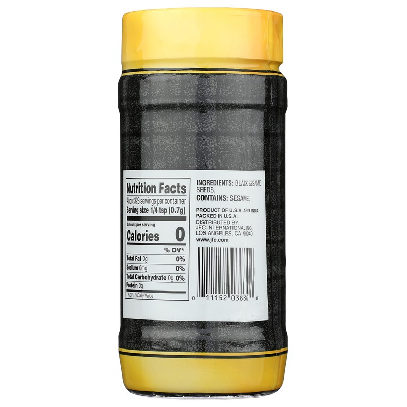 JFC Roasted Black Sesame Seeds Iri Goma, 8 oz