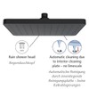 WENKO Automatic Clean Rain Shower Head, Anti-limescale Function, Square Shower