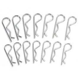 14 Pcs Cotter Pins, R-Clip Hardware Pins, M3.0x60mm Spring Fastener Hitch Pins for Trailer Clips, Trailer Locking, Mowers, Trucks, RVs, Machinery, Heavy Duty Pin Locking Systems