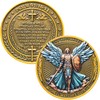 Archangel Michael Protection Challenge Coin for Divine Guidance and Safety